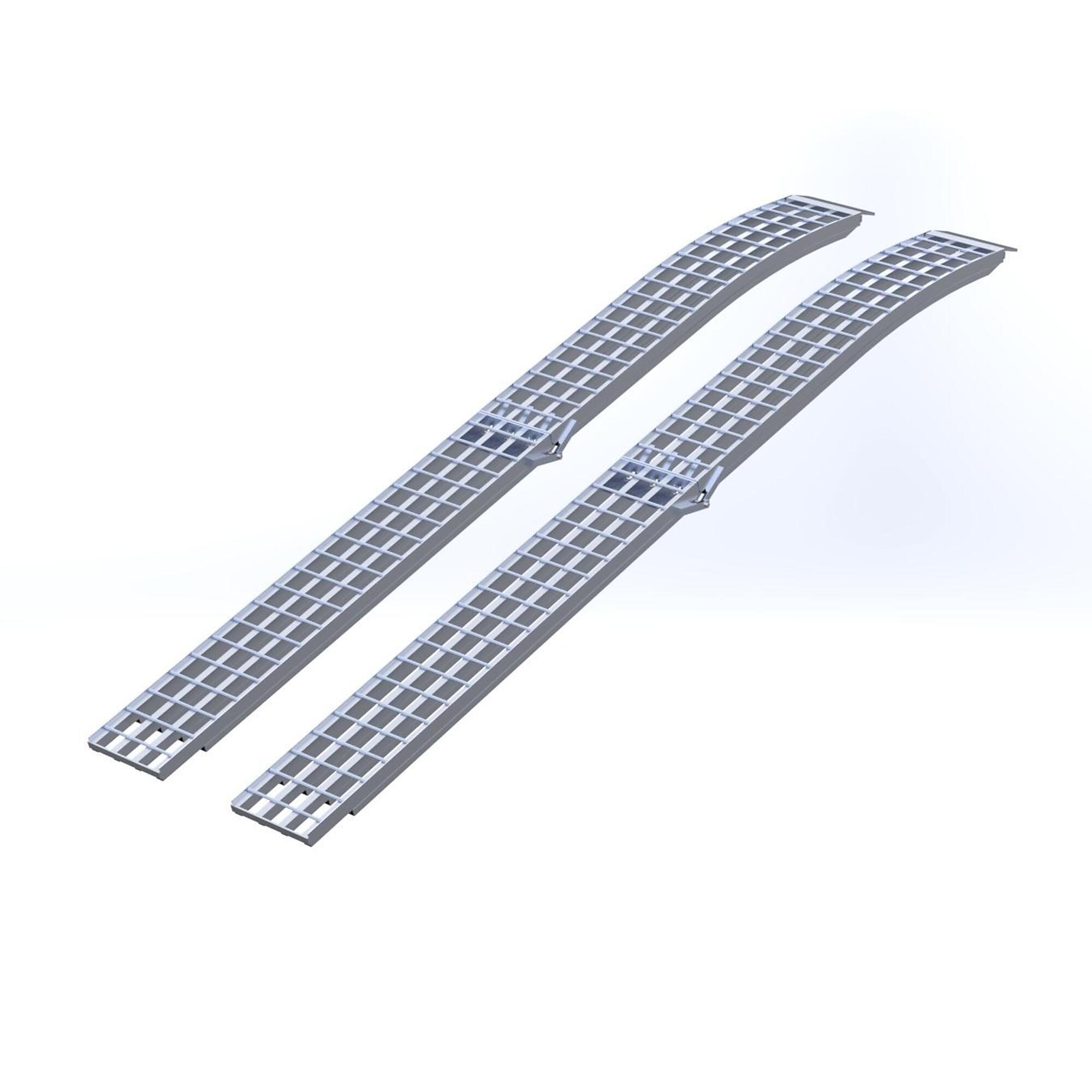 Five Star Manufacturing, Aluminum Arch Folding Ramp Pair 12ft.x12in.3000 lb, Capacity 3000 lb, Model# 1212FH3
